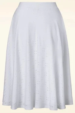 Vintage Chic for Topvintage Mandy Swing Rok In Wit><noscript><img width=