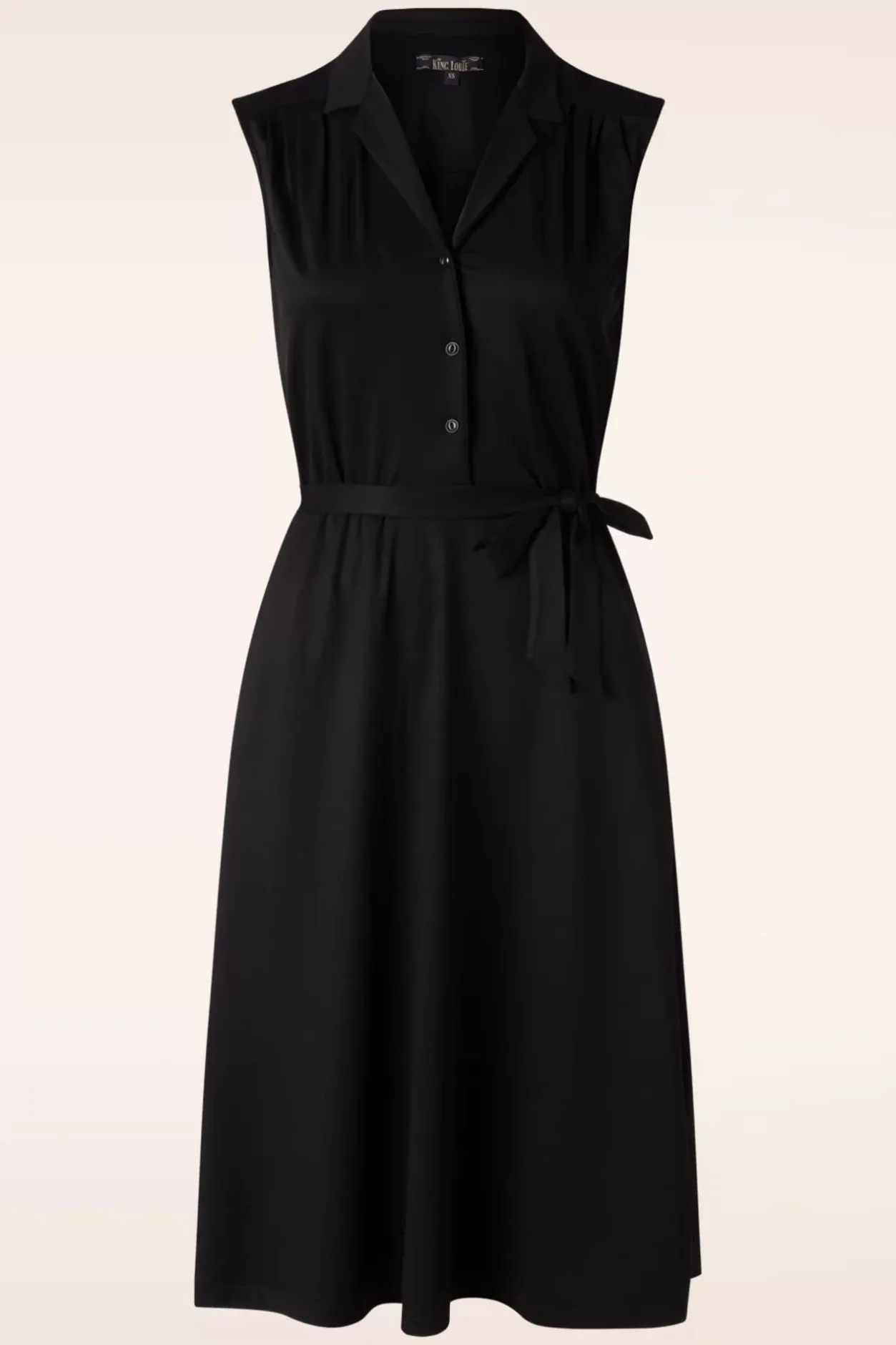 King Louie Marianne Classic Jurk In Zwart>Vrouwen Plus Size Jurken