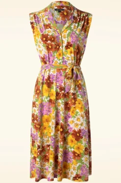 King Louie Marianne Marini Jurk In Tuscan Geel>Vrouwen Plus Size Jurken