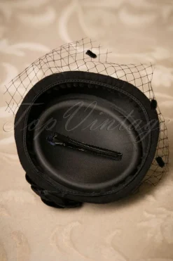 Banned Retro Marilyn Fascinator In Zwart><noscript><img width=