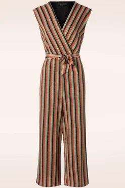King Louie Mary Piso Stripe Jumpsuit In Zwart>Vrouwen Playsuits & Jumpsuits
