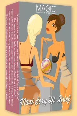 MAGIC Bodyfashion Maxi Sexy Hoge Slip In Zwart>Vrouwen Shapewear