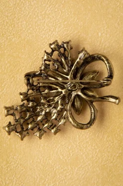 Lovely Melanie Broche In Goud En Zeeschuimgroen>Vrouwen Sieraden