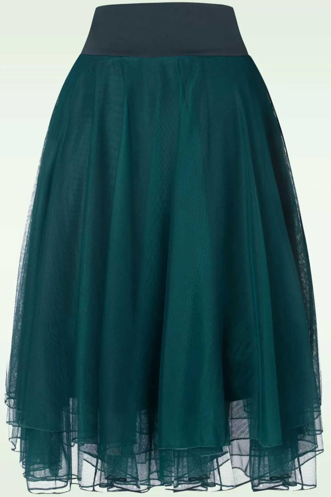 LaLamour Mendy Mesh Gelaagde Rok In Petrol>Vrouwen Rokken