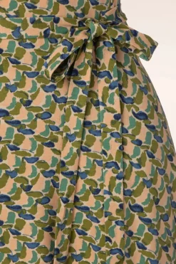 King Louie Mira Merlini Jurk In Woodbine Groen><noscript><img width=