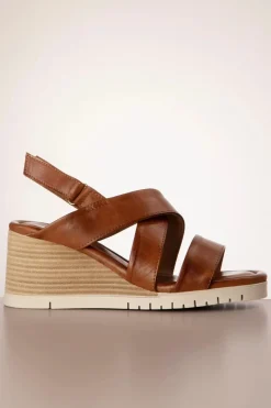 Miz Mooz Morgana Sandaal In Brandy>Vrouwen Sleehak