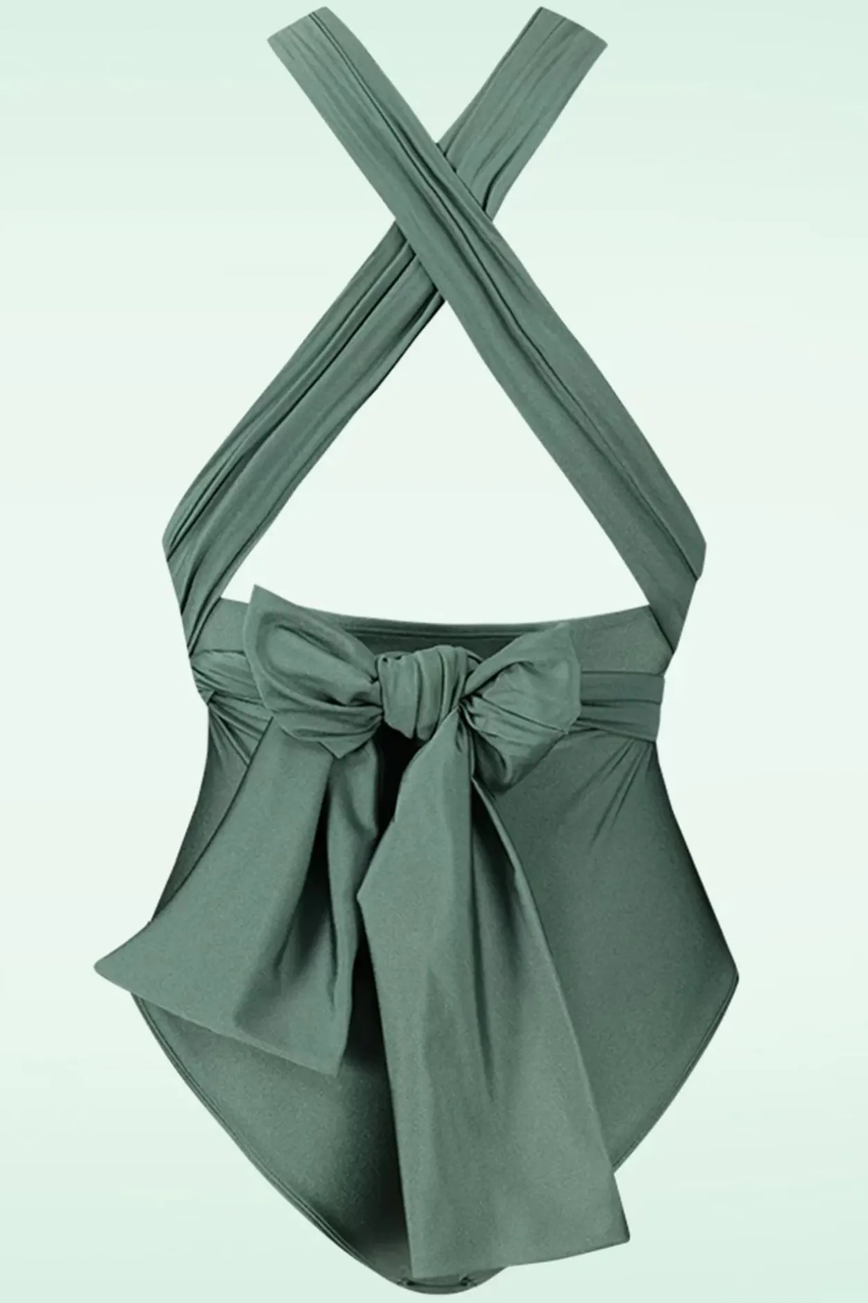 TC Beach Multiway Badpak In Groene Glitter>Vrouwen Badpakken