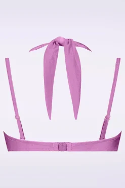 TC Beach Multiway Bikinitop In Glanzend Lilapaars>Vrouwen Badmode