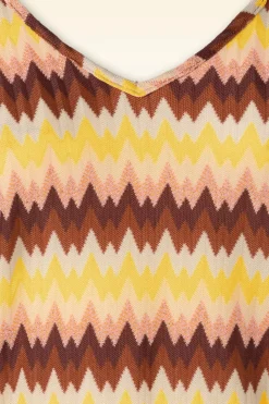 King Louie Nadya Maxi Jurk Carmine In Mock Oranje><noscript><img width=