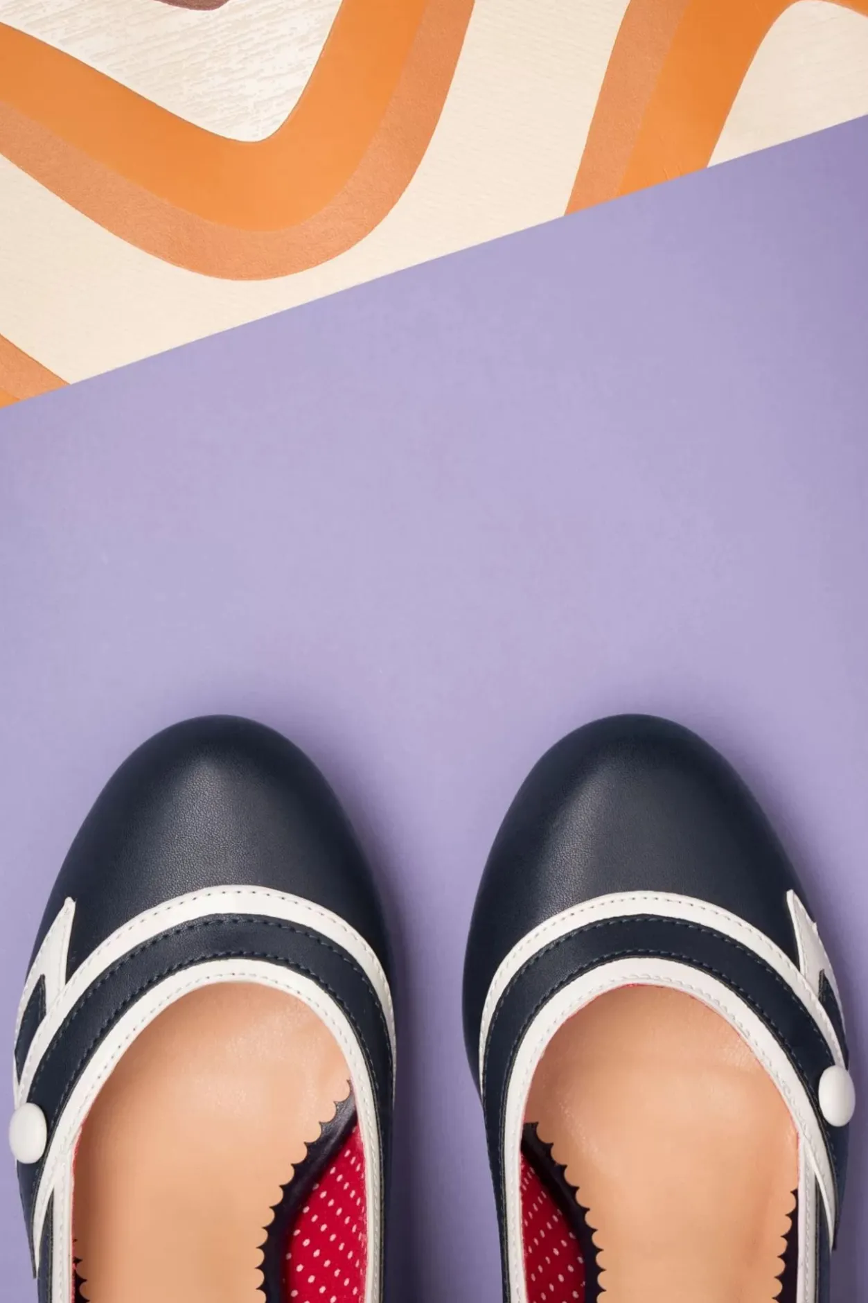 Banned Retro Nautical Kelly Lee Pumps In Marineblauw>Vrouwen Pumps