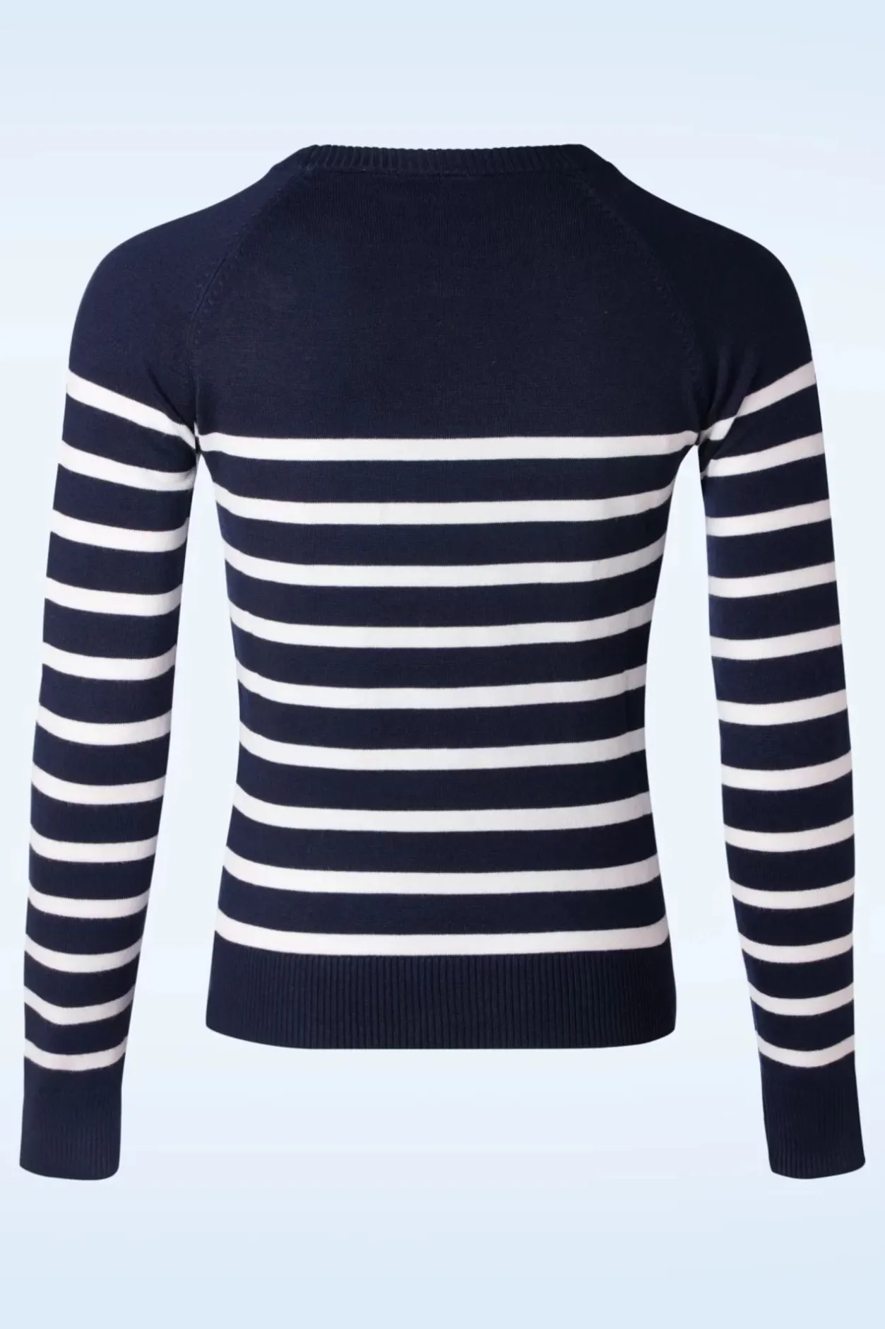Vixen Nautical Stripe Sweater In Marineblauw>Vrouwen Truitjes
