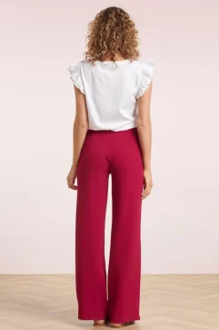 Smashed Lemon Norah Broek In Rood><noscript><img width=