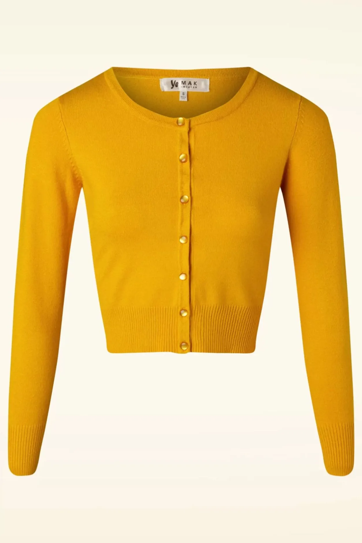 Mak Sweater Nyla Cropped Vest In Honing>Vrouwen Vestjes