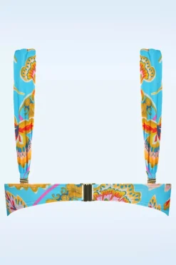 Cyell Orient Padded Bikini Top In Blauw><noscript><img width=