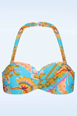 Cyell Orient Padded Bikini Top In Blauw><noscript><img width=