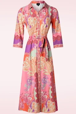 K-Design Paula Polo Jurk In Oranje>Vrouwen Plus Size Jurken