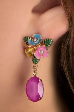 Lovely Pioenbloemen Oorbellen In Roze>Vrouwen Sieraden
