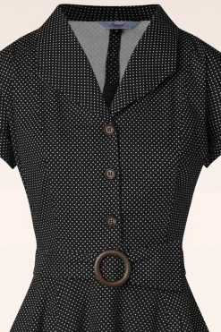 Banned Retro Polka Dot Dans Jurk In Zwart>Vrouwen Plus Size Jurken