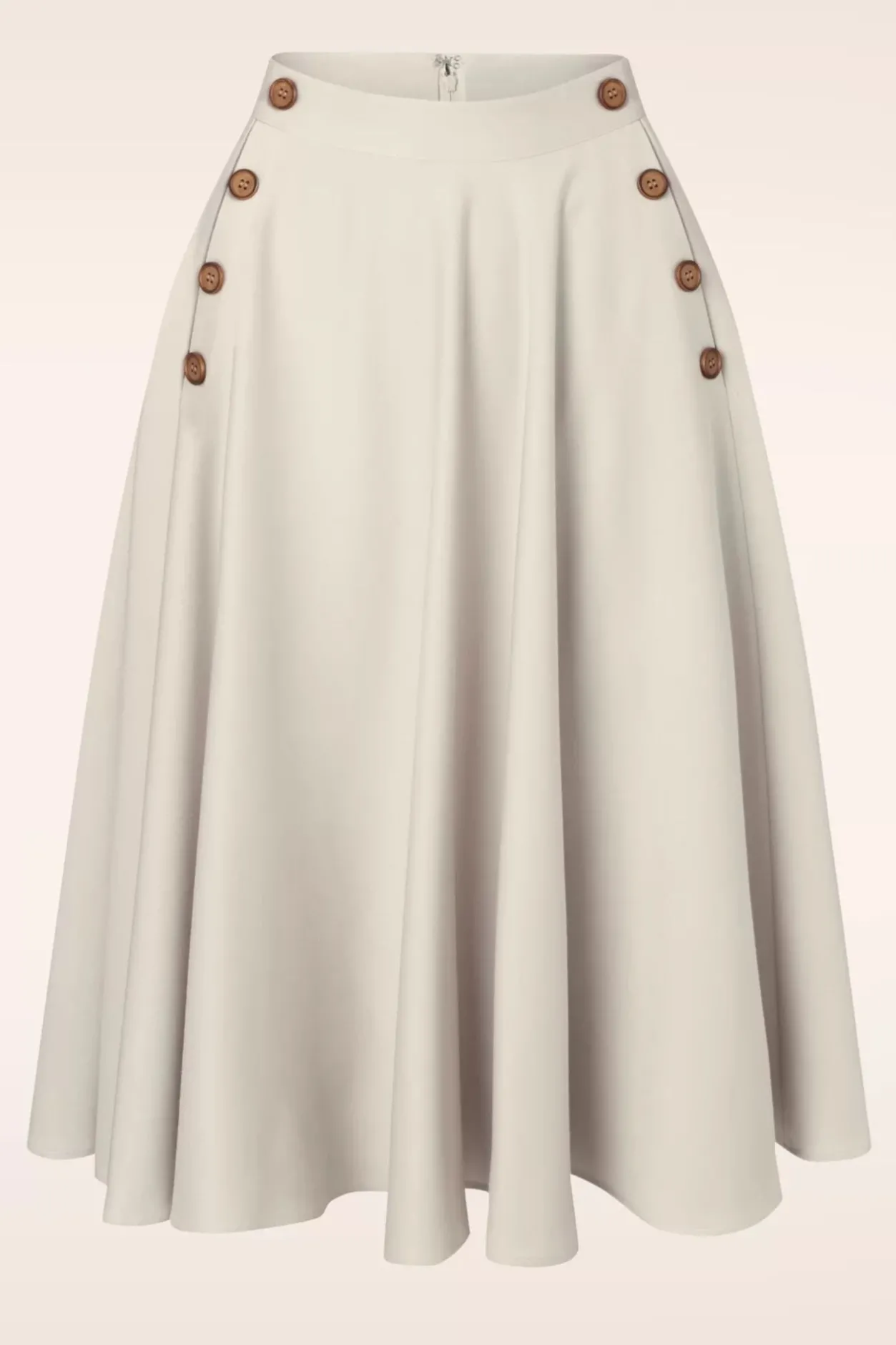 Banned Retro Polly May Swingrok In Gebroken Wit>Vrouwen Rokken