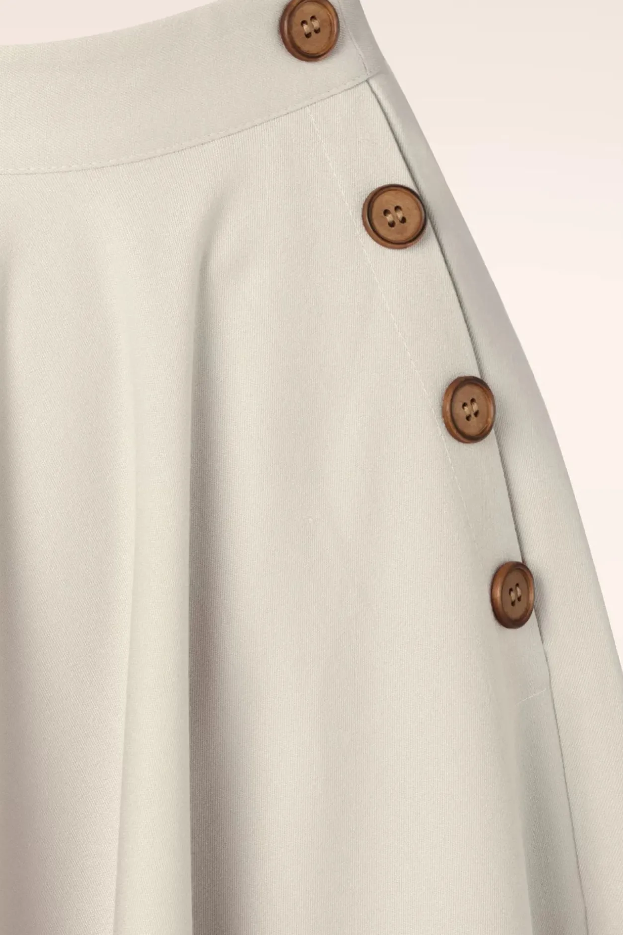 Banned Retro Polly May Swingrok In Gebroken Wit>Vrouwen Rokken