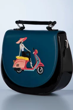 Banned Retro Portofino Handtas In Zwart En Blauw><noscript><img width=