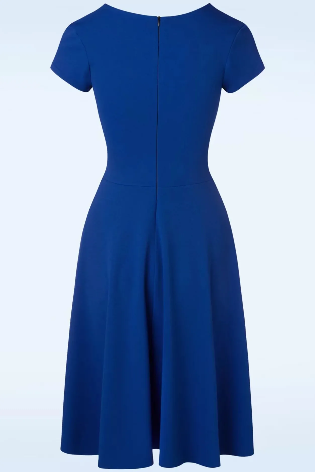 Vintage Chic for Topvintage Riyana Swingjurk In Koningsblauw>Vrouwen Plus Size Jurken