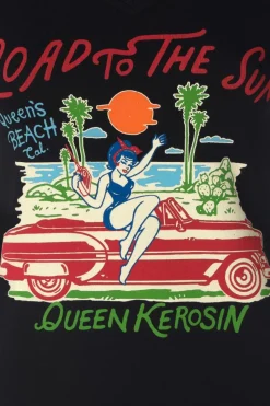 Queen Kerosin Road To The Sun T-Shirt In Zwart><noscript><img width=
