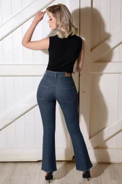 Rock-a-Booty Rosa Jeans In Denimblauw>Vrouwen Broeken