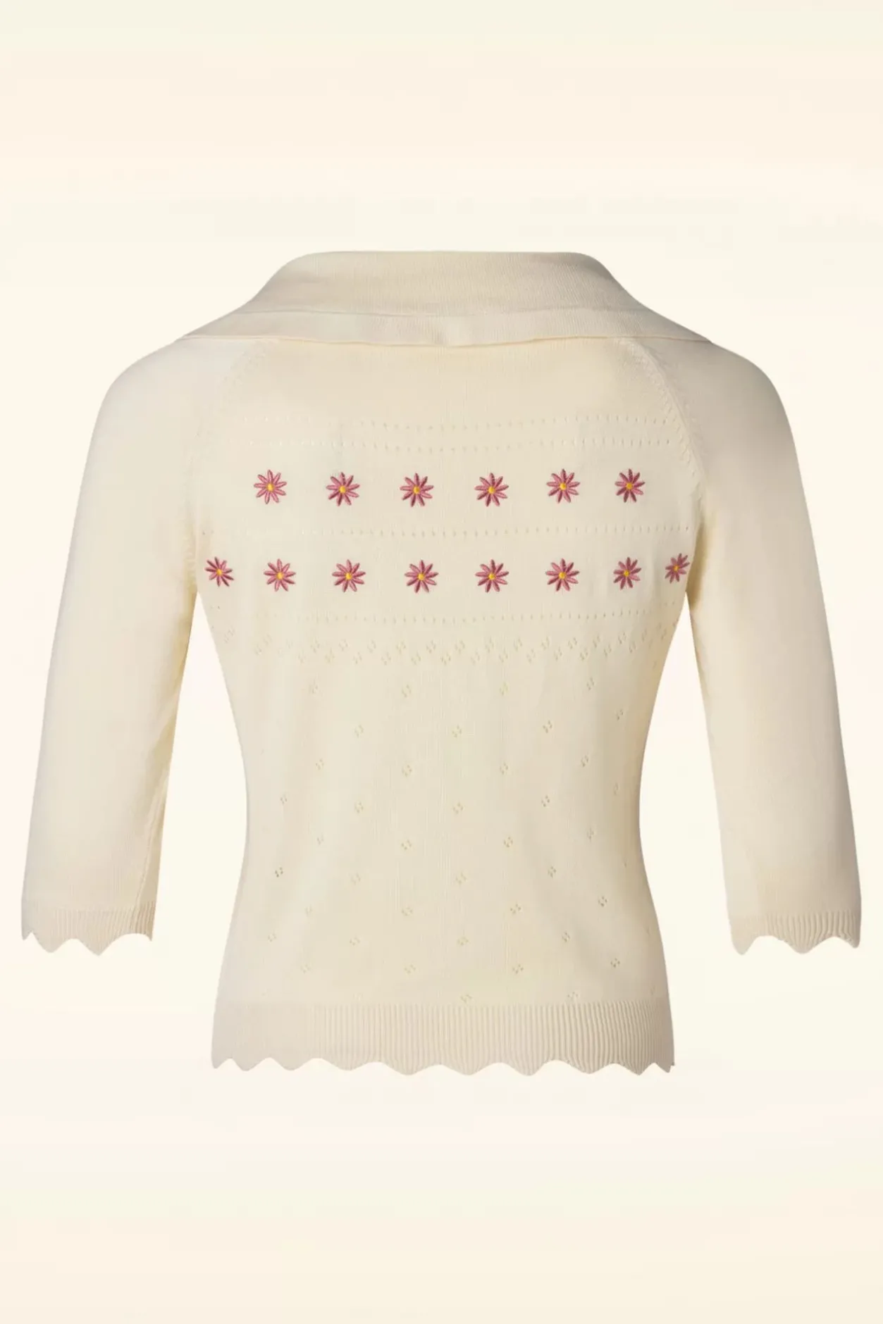 Banned Retro Rose Vest In Gebroken Wit>Vrouwen Vestjes