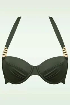 Marlies Dekkers Royal Navy Balconette Bikini Top In Zeewier Groen>Vrouwen Bikini's