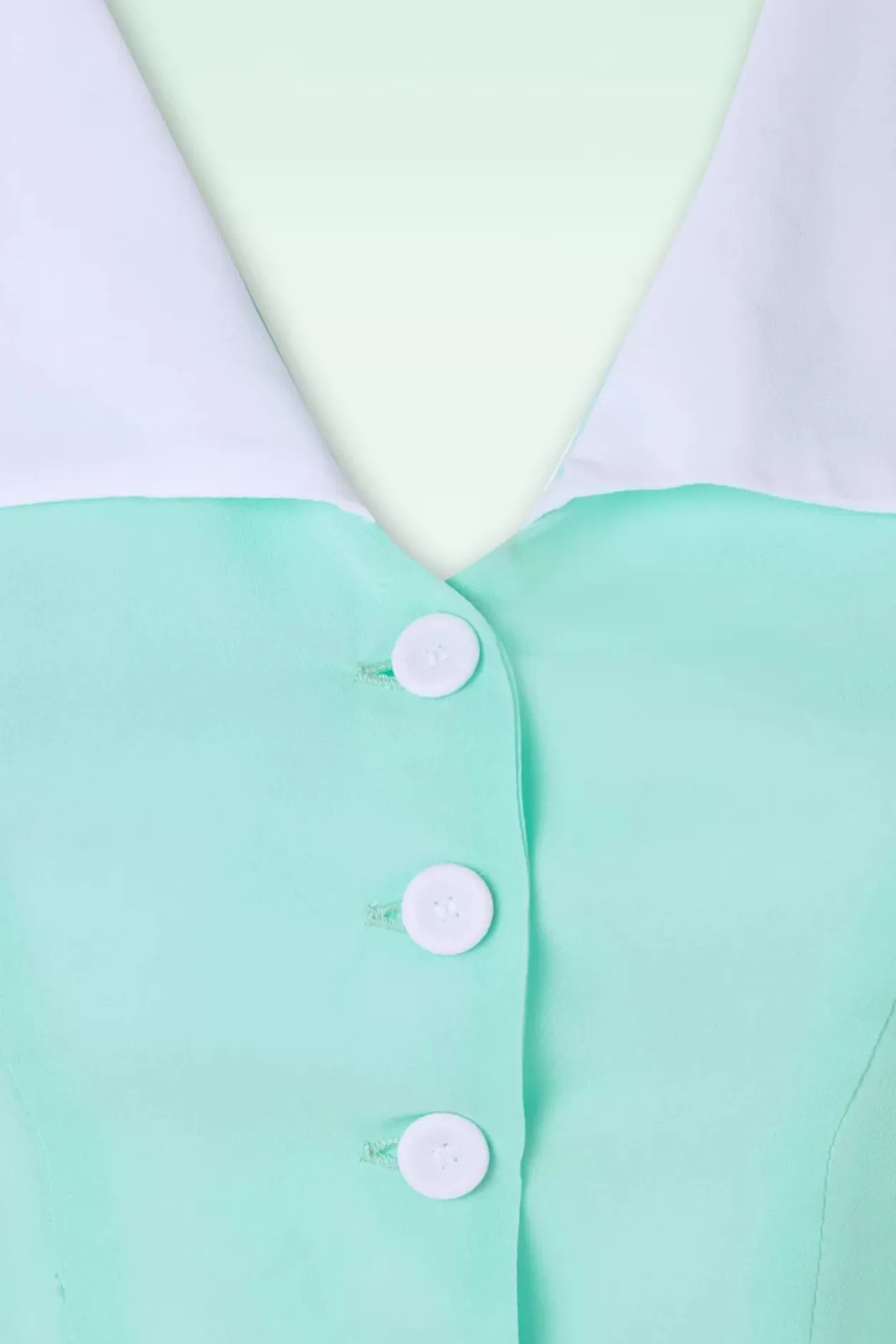 Miss Candyfloss Sacha Mai Sheer Organza Blouse In Mint>Vrouwen Blouses