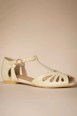 Banned Retro Secret Love Flats In Creme>Vrouwen Ballerina's