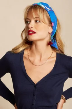 King Louie Seycelles Sjaal In Surfblauw>Vrouwen Sjaals