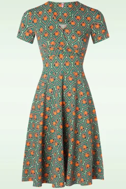 Blutsgeschwister Shalala Tralala Jurk In Flower Mirror Of Joy>Vrouwen Swing Jurken