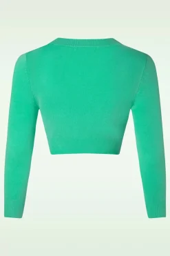 Mak Sweater Shela Cropped Cardigan In Opaal>Vrouwen Vestjes