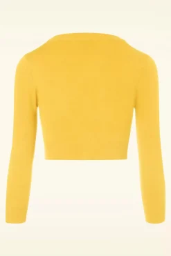 Mak Sweater Shela Cropped Vest In Custardgeel><noscript><img width=