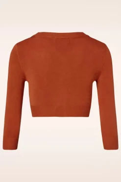 Mak Sweater Shela Cropped Vest In Poederoranje>Vrouwen Vestjes