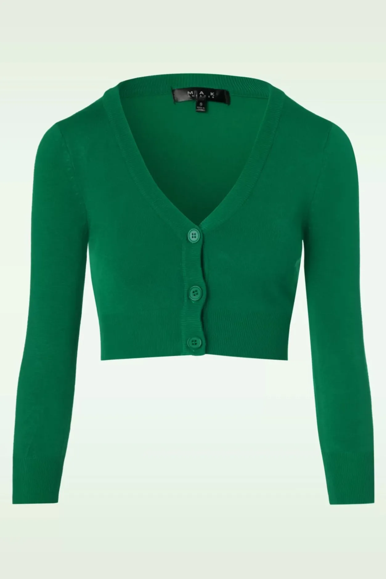 Mak Sweater Shela Cropped Vest In Smaragdgroen>Vrouwen Vestjes