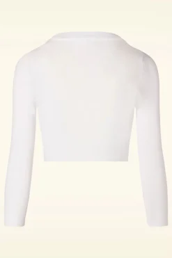 Mak Sweater Shela Cropped Vest In Wit>Vrouwen Vestjes