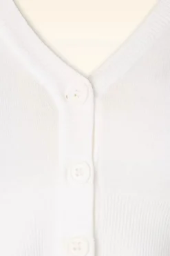 Mak Sweater Shela Cropped Vest In Wit><noscript><img width=