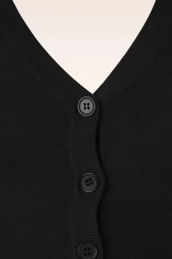 Mak Sweater Shela Cropped Vest In Zwart><noscript><img width=