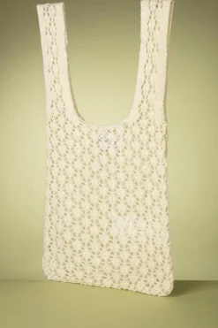 Compania Fantastica Small Crochet Tas In Creme>Vrouwen Tassen