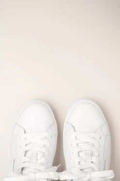 Tamaris Steffi Lederen Sneakers In Wit>Vrouwen Sneakers