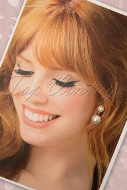 Sweet Cherry Stijlvolle Pareloorbellen In Ivoor><noscript><img width=