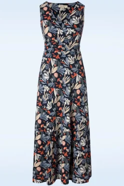 Seasalt Strand Glass Maxi Jurk In Collaged Sea Maritime Blue>Vrouwen Plus Size Jurken