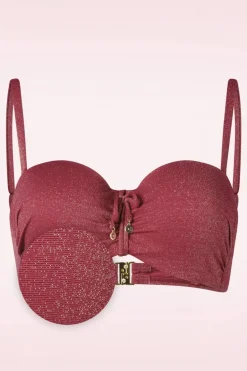 Cyell Summer Glam Padded Bikinitop In Bordeauxrood>Vrouwen Bikini's