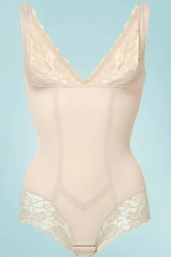 MAGIC Bodyfashion Supercontrol Kanten Body In Latte>Vrouwen Shapewear