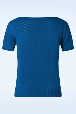 Pretty Vacant Suzie Boothals Top In Koningsblauw>Vrouwen Truitjes