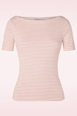 Banned Retro Sweet Candy Jersey Top In Blush Roze>Vrouwen T-Shirts