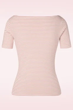 Banned Retro Sweet Candy Jersey Top In Blush Roze>Vrouwen T-Shirts